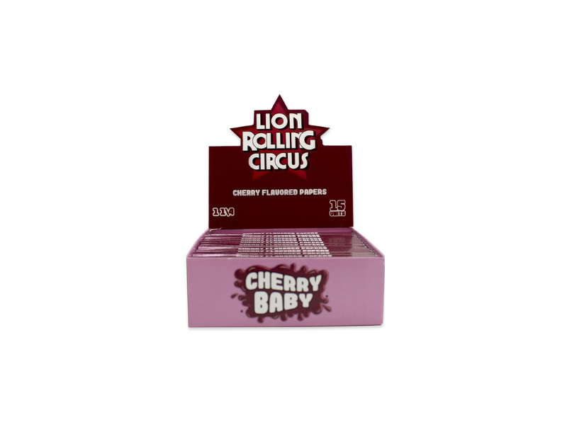 Lion Rolling Circus Caja papel Sabor Cherry 